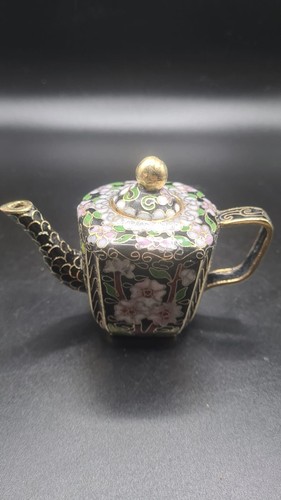 Cloisonne teekanne bunt deko - teekanne,