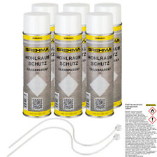 6x BREHMA Hohlraumversiegelung transparent Hohlraumschutz Spray 500ml Wachs