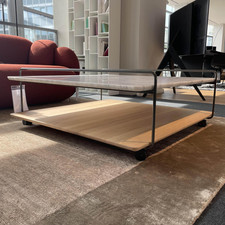 Rolf Benz Couchtisch 931-542 Carrara Geledert Und Eiche Gestell Glatt 