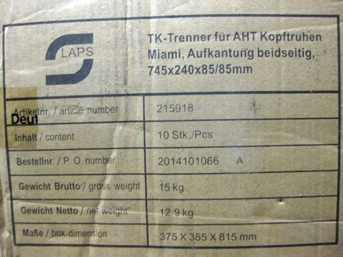 Trenner aht für kopftruhe - tk-trenner,