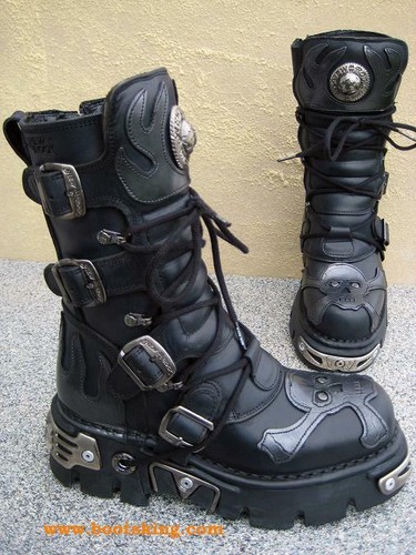 New rock boots - new,