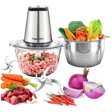 Küchenmaschine Edelstahl Glas