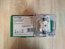 Elso 111700 Kreuzschalter-Einsatz Steckklemme 10A, Einsätze