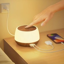 LED Nachttischlampe Nachtlicht Touch Dimmbar RGB Atmosphäre Tischlampe Akku USB