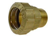 PE Rohr Messing Verschraubung