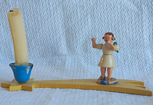 Erzgebirge holzfigur engel - holzfigur,
