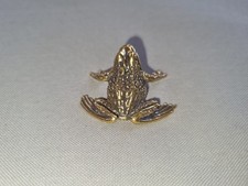 1 Kupfer Messing Figur Frosch