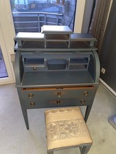 Sekretär blau mit hocker - blau.,