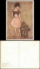 DDR Künstlerkarte PABLO PICASSO (geb. 1881) Mädchen mit Hund 1971