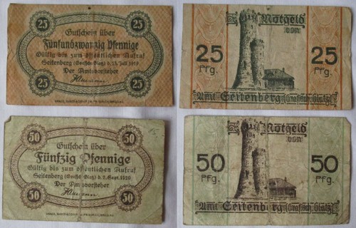 Und pfennig banknoten - 25,