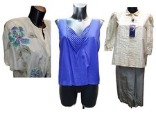 Set Frau Sommer 2 Stücke Reine Seide Top Kochbekleidung Rock Handpaint