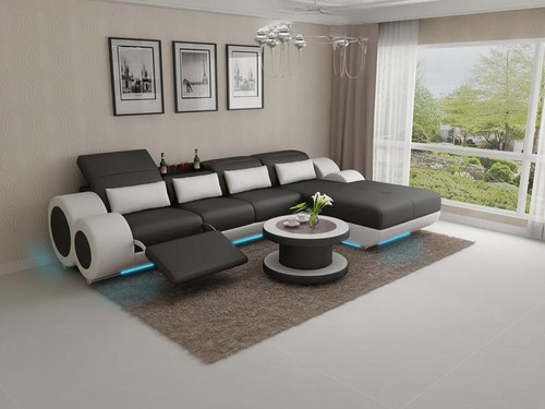 Ledersofa couch sofagarnitur - ledersofa,