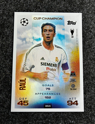 Topps raul real madrid - topps,