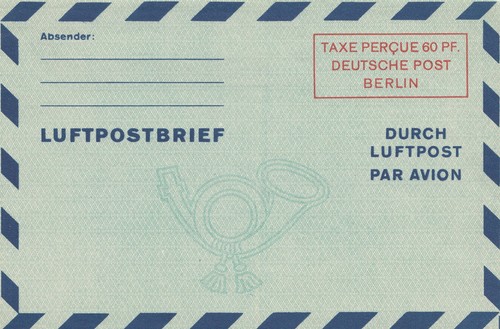 Aerogramm berlin luftpost - aerogramm,