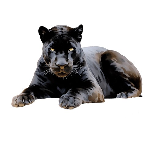 Sticker panther - 7x,