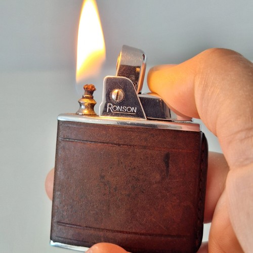 Vintage ronson petrol lighter - petrol,