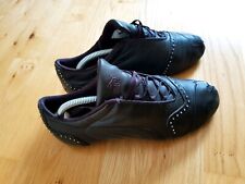 PUMA Sneaker Leder Strass Glitzer  dunkelbraun, Gr. 37  