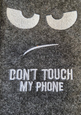 kwmobile Handytasche Smartphones L 6,5cm  "don't touch my phone" ohne OVP