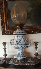 Meissen Petroleumlampe um 1890