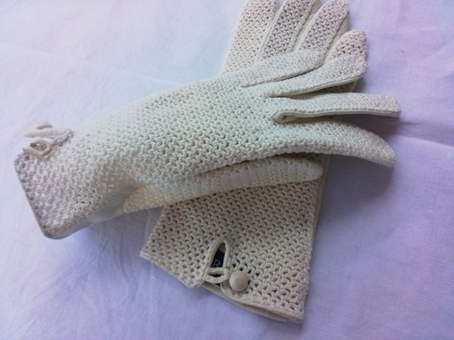 Edle weisse lederhandschuhe - weisse,