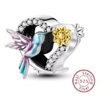 Charm Herz Anhänger "Kolibri"