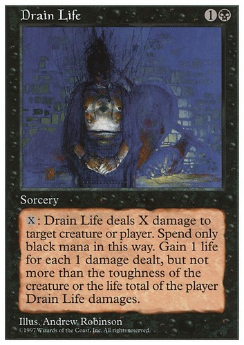 Mtg drain life played - drain,