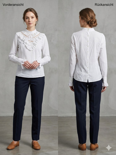 Elegante vintage bluse - elegante, vintage‑bluse