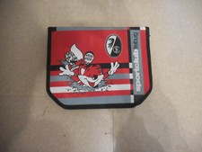 Fussball SC Freiburg Schulmäppchen, Füchsle, mit Ottmar Hitzfeld Autogrammkarte