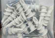 5 x Schrauben & Gipskartonstecker selbstbohrende Stecker Kunststoffhohlraum Wandbefestigungen