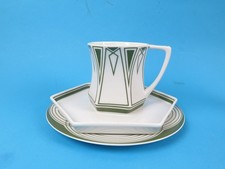 Bauscher Weiden 3er Gedeck (Teller, Tasse, UT) Jugendstil Replikat Peter Behrens