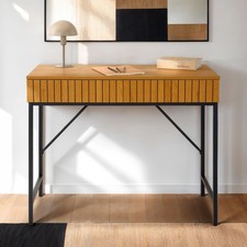 Schreibtisch mit Schubladen Computertisch Laptoptisch Wildeiche Dekor