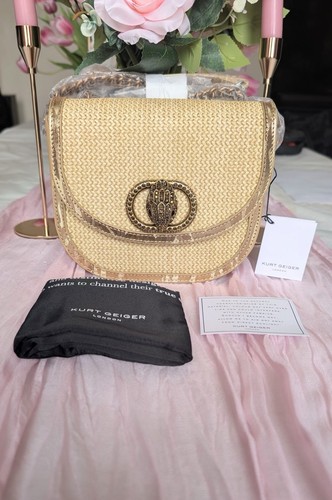 Kurt geiger gold satteltasche - kurt,