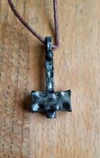 Anhänger Thors Hammer Odin Götter Schmuck Mjölnir Wikinger Geschmiedet K12.22