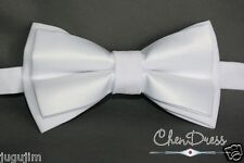 Fliege in weiss MATT für Frackhemd Smokinghemd Bow Tie