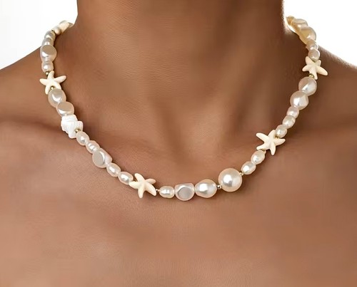Seestern perlen boho collier - boho,