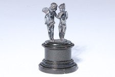 SELTEN! Amor und Psyche antike Figurengruppe Putten Amoretten Miniatur Skulptur