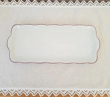 TOP! Königskuchenplatte Seltmann Weiden Cornelia roter Rand Kuchenplatte Platte