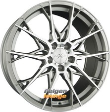 4 Alufelgen AXXION X1 Daytona Grau Hochglanzpoliert (DGP+) 8,5x19 ET35 5x112