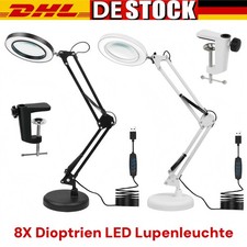 8x Dioptrien LED Lupenleuchte
