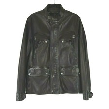 Herren Lederjacke Braun BELSTAFF Jacke Herrenjacke Biker Leder Denesmere 48 Neu