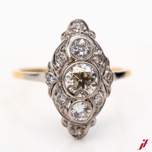 Antik ring 585 14k - antik, gelbgold