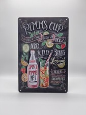 Blechschild Cocktail Pimms Cup