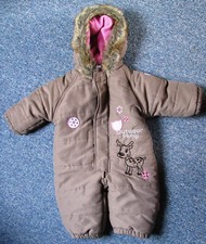 Schneeanzug, Topolino, hellbraun, Gr. 68, neuwertig