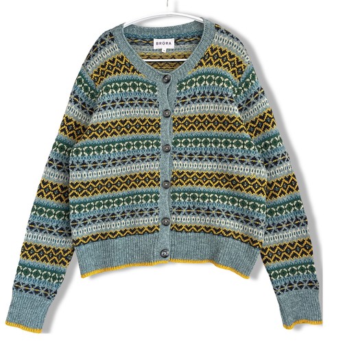 Brora cardigan wolle fair isle - brora,