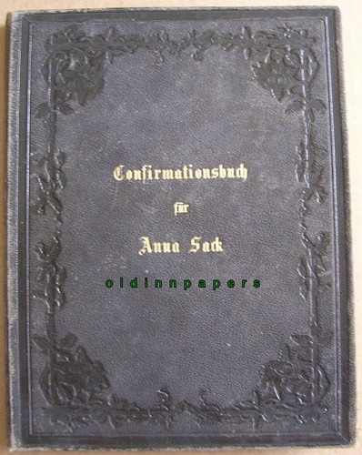 Confirmationsbuch chronik anna - chronik,
