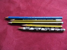 Konvolut 5 Bleistifte, Hersteller 4xStädler u. 1x Eberhard Faber, Härte um 2