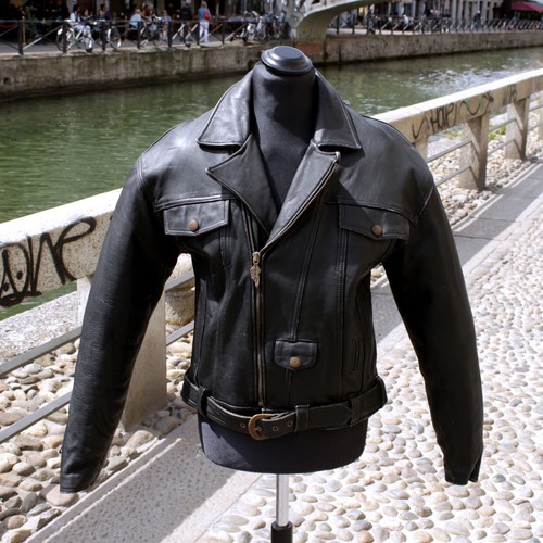 Herren biker geltert schwarz