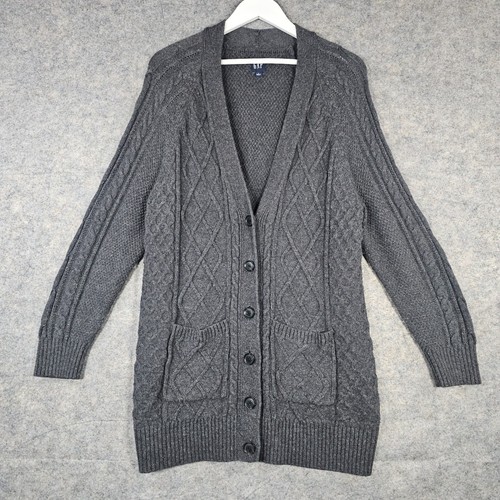 Gap grauer longline - gap, longline-cardigan