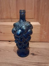 Glasflasche Fasche Sammler Traubenform Weintraube Blau