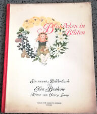 Blondchen in Blüten-Bilderbuch von Elsa Beskow-Reime von Georg Lang-1908
